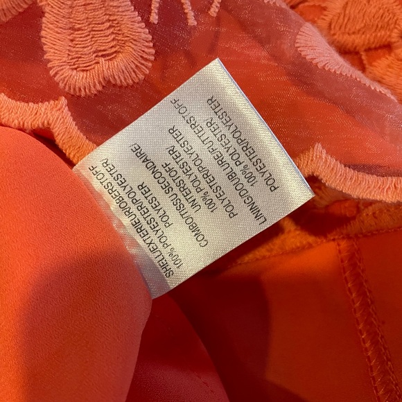 Orange Lace Bell by Badgley Mischka Dress - Picture 5 of 6